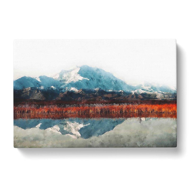 Denali Mount Mckinley Painting - Wrapped Canvas, 40cm H x 60cm W x 3cm D