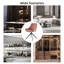 Chaise de bureau en lin Loklun-349842849