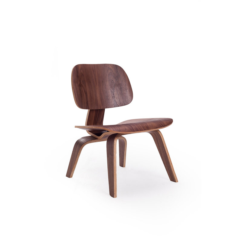 Méridienne moulée en contreplaqué, Walnut