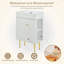 Meuble-lavabo blanc 21,6 po, armoire combinée, meuble de rangement pour salle de bain, lavabo simple en céramique, rangement sur le côté droit