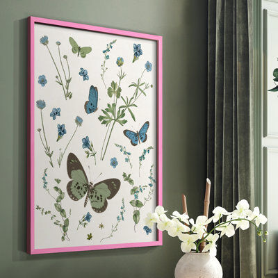 «Botanical Page II», reproduction encadrée - bois massif