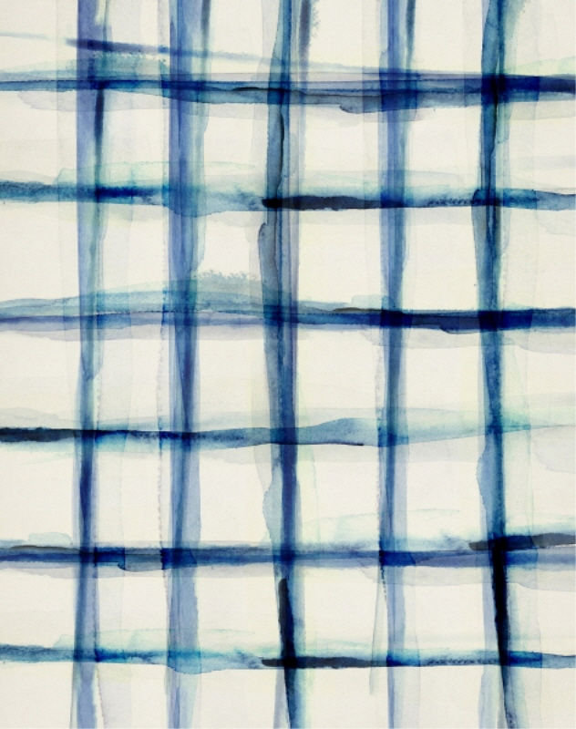 Washed Pattern II Print by Mari Urasawa, Glass Coat, 38" H x 30" W x 1.5" D