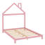Lit plateforme double en bois