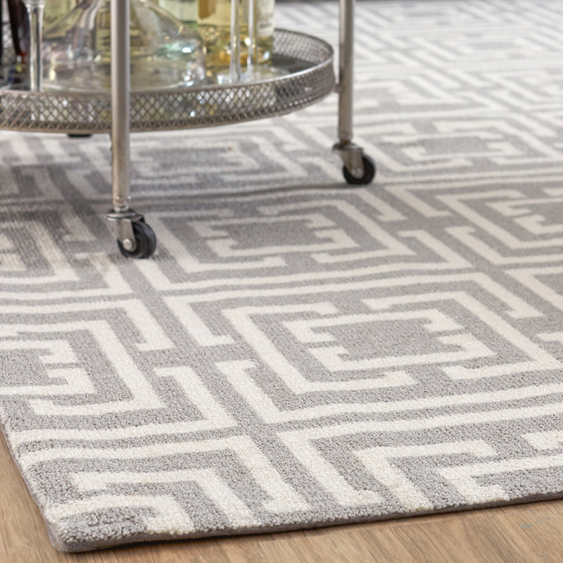 Derose Geometric Indoor Rug, Rectangle 4' x 6'
