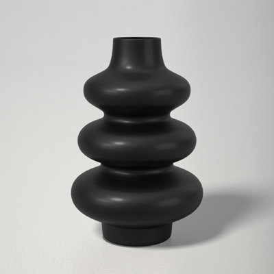 10” Dolomite Stacked Vase - Contemporary Abstract Stacked Sphere Decorative Table Vase - Home or Office Decor Accent - Flower Centerpiece Display Vase - Gift Idea