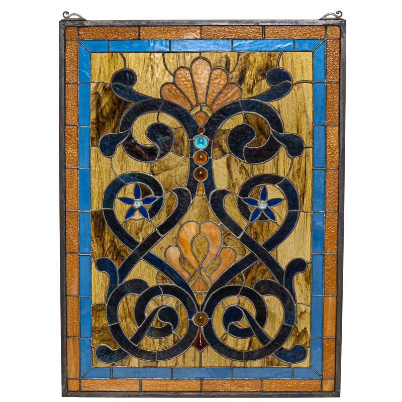 Victorian Mandolin Stained Glass Window