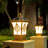 Brozen Outdoor Pier Mount Light Solar Powered  Integrated With  Remote Switch