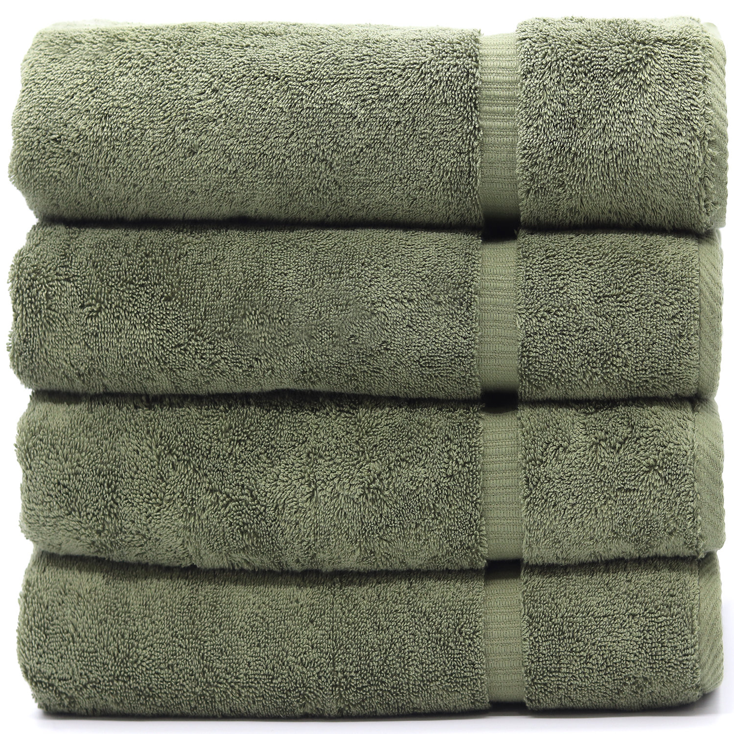 DKNY Eight Piece Beige Bathroom Towel 100% Cotton