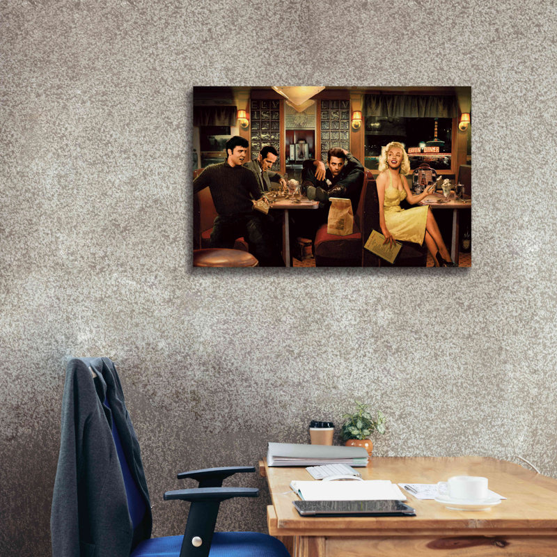 Sur toile, H 26 po x l 40 po x P 1,5 po
