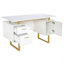 Bureau pour bureau avec tiroirs et rangement