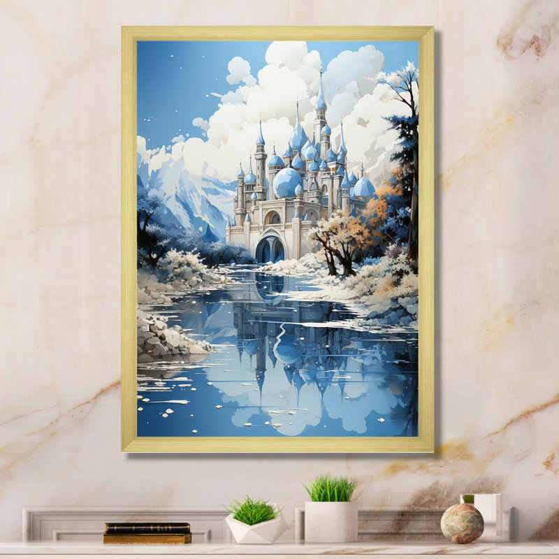 Mosquée de l'Islam Masjid Serenity sur toile, H 40 po x l 30 po x P 1,5 po, Cadre doré simple