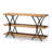 Alexandro Unfinished Console Table, Natural Brown/Black 32.00'' H X 58.80'' W X 15.75'' D