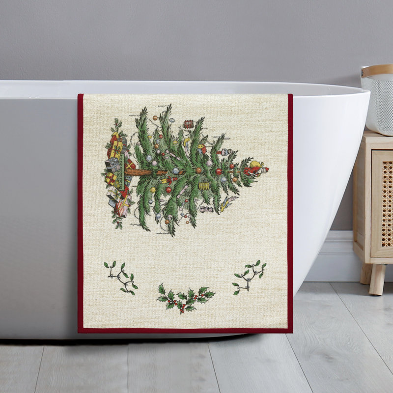 Spode® Christmas Tree Plush Rug
