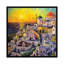 « coucher de soleil dans santorini », reproduction sur toile-72226715-72226720-32900063