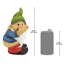Statue gnome de jardin Stinky