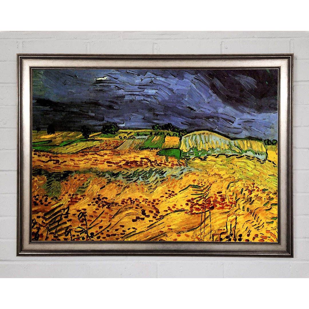 Gerahmtes Leinwandbild The Fields von Van Gogh