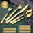 Golden Silverware Set