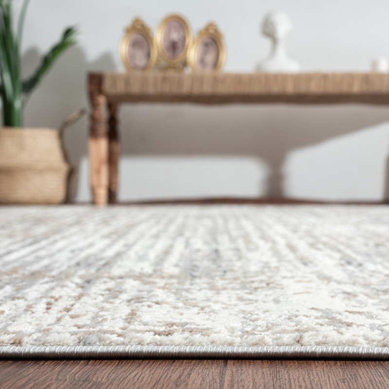Tomaz Area Rug in Gray, Rectangle 7'6" x 9'6", Gray