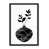 Toile avec cadre flottant noir