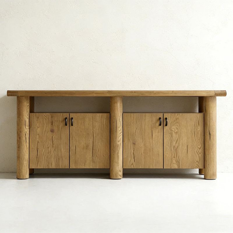 Console champêtre rétro, H 31,89 po x l 78,74 po x P 17,72 po