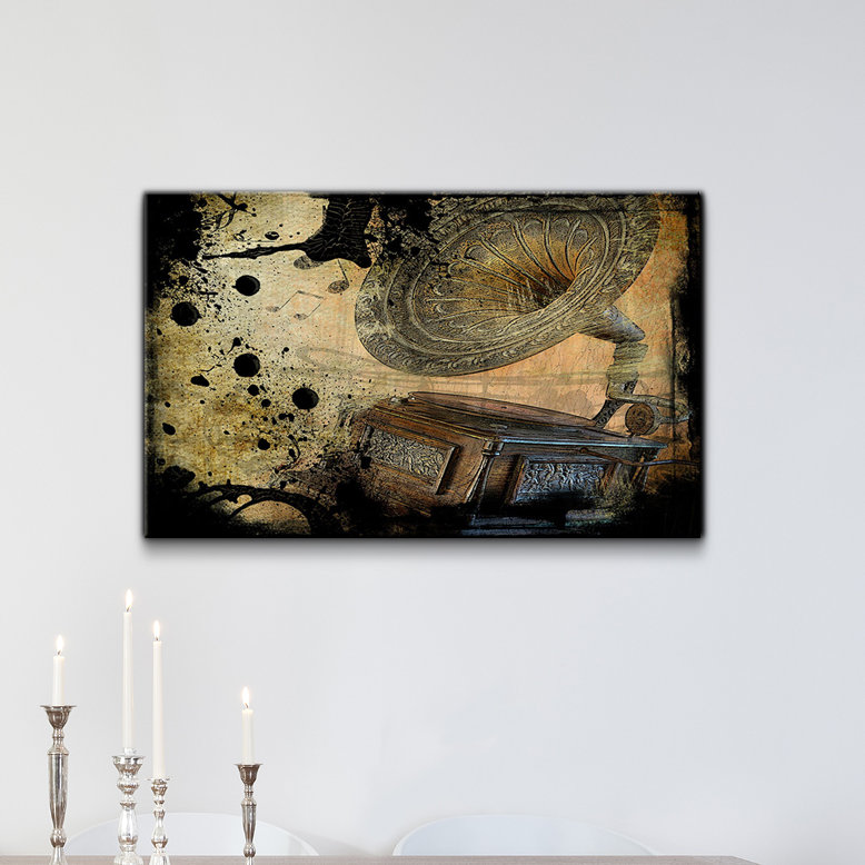 « abstract graphaphone », impression sur toile
