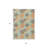 3' X 5' Beige Aqua And Orange Polka Dot Washable Indoor Outdoor Area Rug