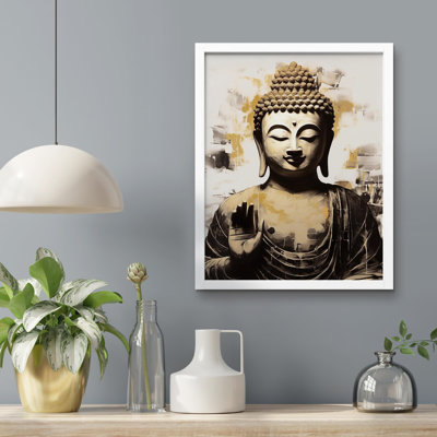 " Zen Statue Textured Prayer "