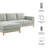 Roscoe Left-Facing Fabric Sectional Sofa With Chaise-117983190-117983192
