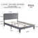 Auxter Upholstered Platform Bed Frame with Adjustable Headboard No Box Spring Needed