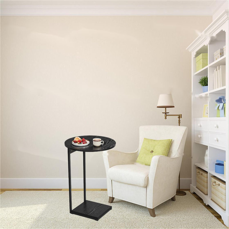 Table de bout avec rangement Tazia C Table, Noir