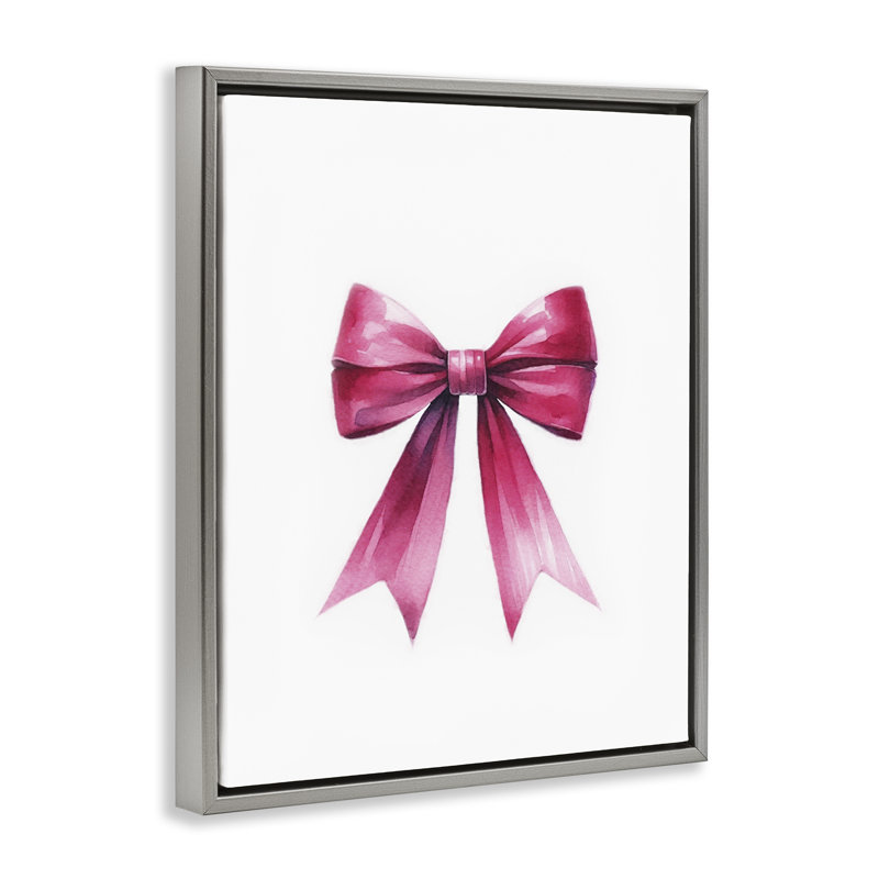 Art mural sur toile flottant magenta foncé par Amanda Greenwood, Cadre flottant gris lustré, H 21 po x l 17 po