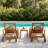 Bevelyn Outdoor Teak Wood Chaise Lounge