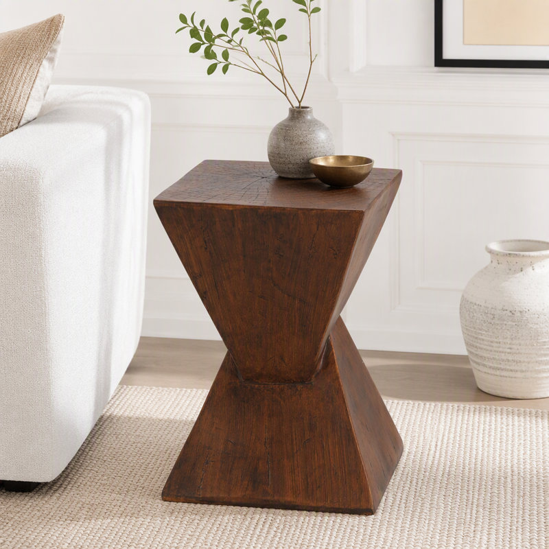 Table d'appoint moderne, Marron foncé