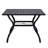 Metal Steel Slat Patio Dining Table Square Backyard Bistro Table Outdoor Furniture Garden Table