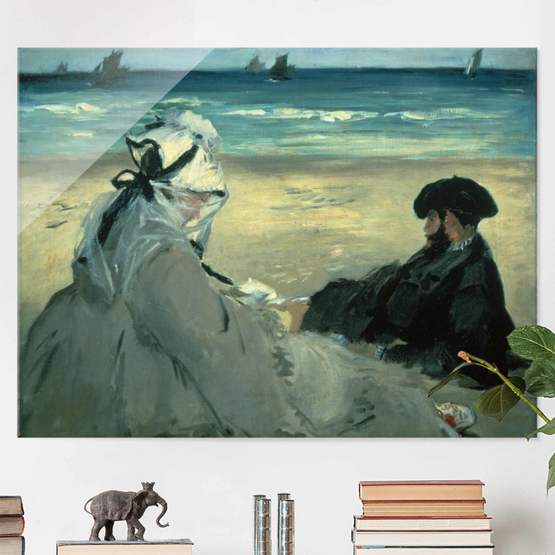 Glasbild Am Strand von Edouard Manet