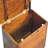 Solid Wood Chestnut Lid-Up Storage Stool