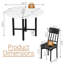 Ensemble de salle à manger 5 pièces, ensemble de table et chaises de cuisine moderne de style Mid-Century compact avec table ronde et 4 chaises rembourrées, ensemble de petit coin repas pour 4 personnes-235997003