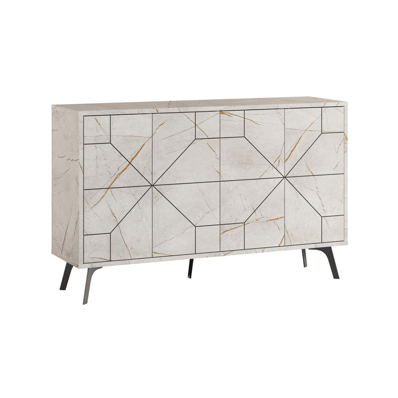 Dune Console Sideboard Geometric Design Wide 123cm, Lagina