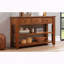 Console en bois de pin massif avec 3 tiroirs et 2 tablettes-699040742