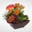 Faux Succulent Plant in Metal Planter