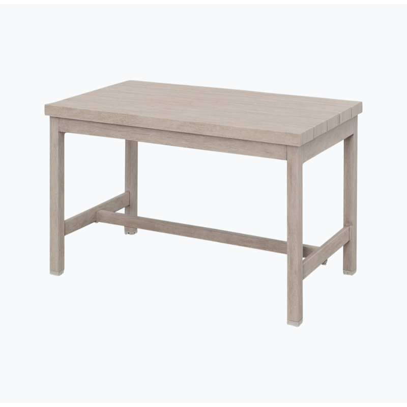 Durable Aluminum Coffee Table Solid ConstructionWeatherResistant Surface ed Birch Look