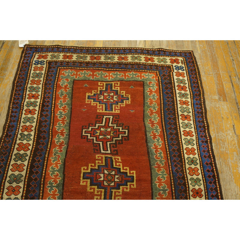 Antique Caucasian Caucasus - Kazak Knotted Rug