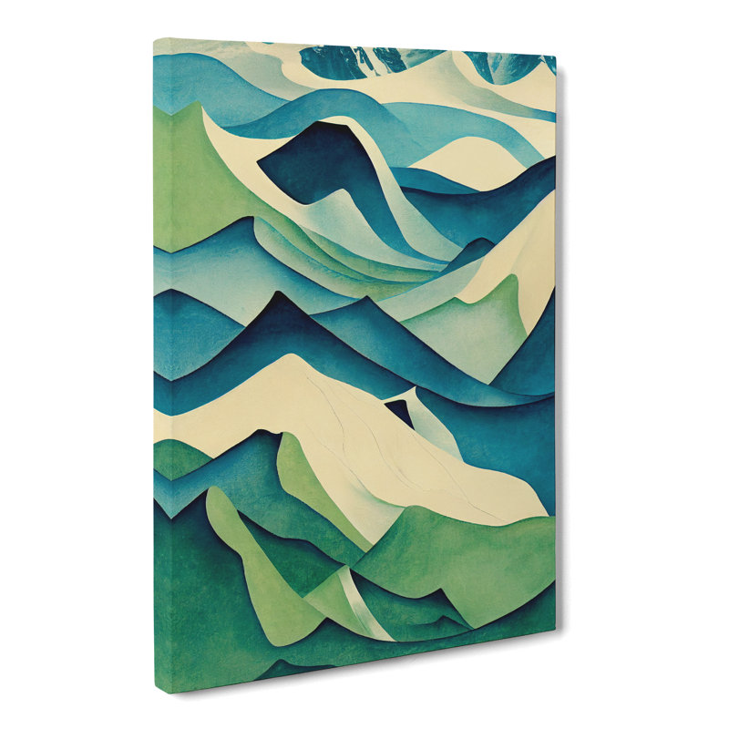 Glacier Abstract Vol.1 - Wrapped Canvas, 76cm H x 50cm W x 3cm D