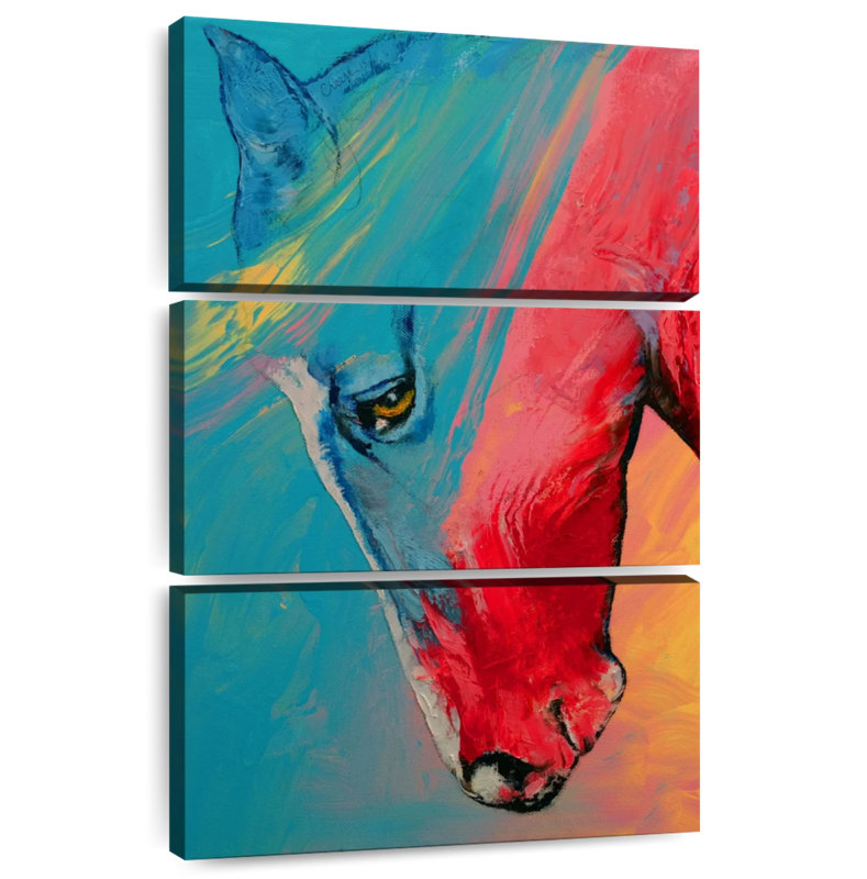 Brampt Multi Color Horse, 38" H x 24" W