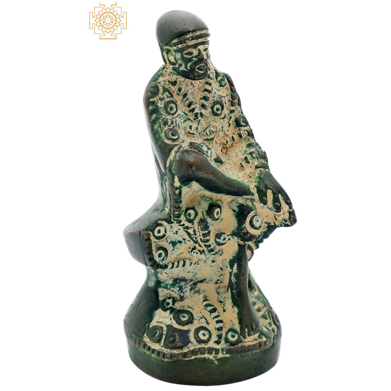 Religious & Spiritual Statue, Antique Green