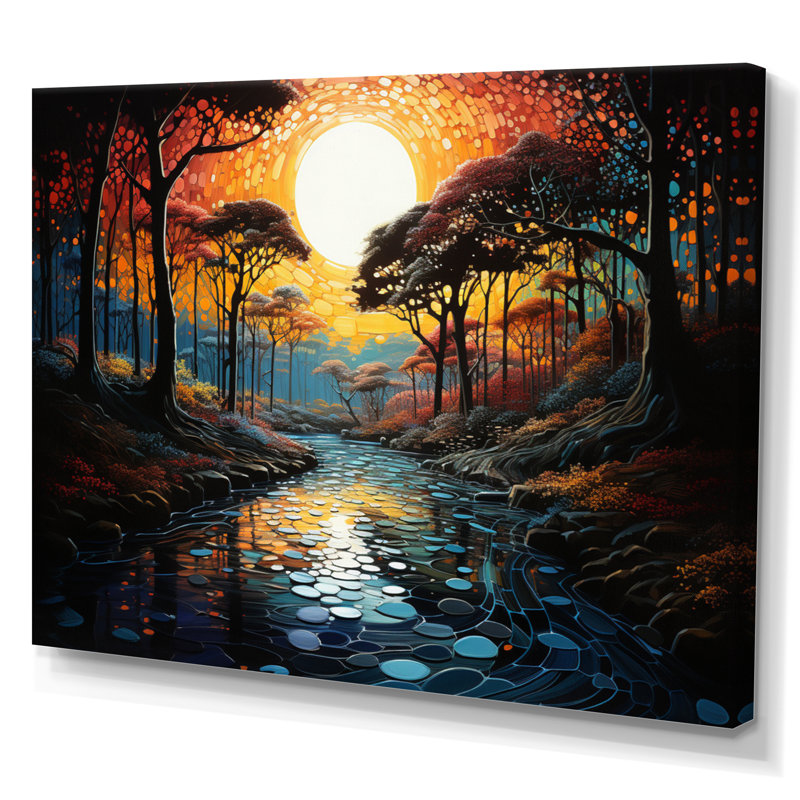 «Bishan Forest Harmony of Elements I», reproduction, H 12 po x l 20 po x P 1 po, Toile tendue
