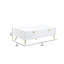 Table basse moderne Tyra, 53 po, 2 tiroirs, poignées en métal-378917615