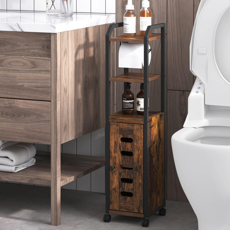 Armoire de salle de bain, Brun rustique