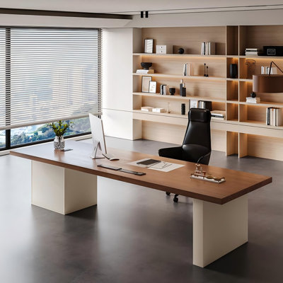 78.74"Luxury and high-end solid wood executive office desk