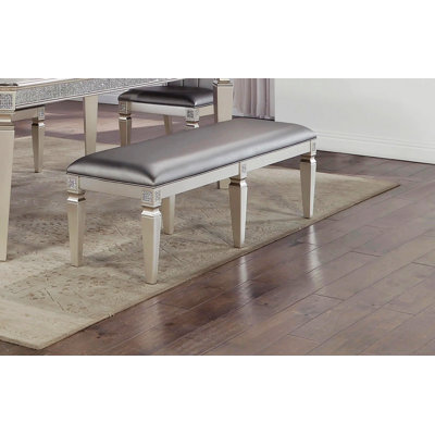 Banc avec siège rembourré